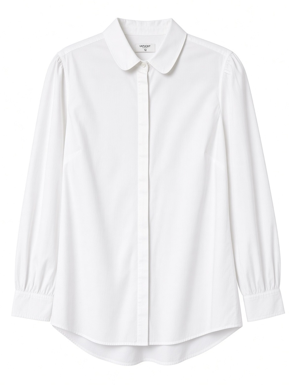 UNTUCKit women’s White Button-Front Dress Shirt